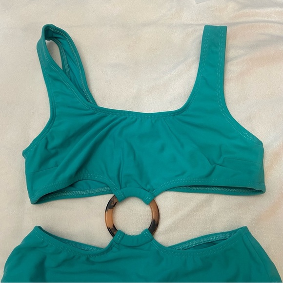 New! Montce Ky Turquoise One Piece Swimsuit 1057 - Picture 4 of 7